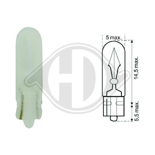 DIEDERICHS Gl&uuml;hlampe, Automatikschaltkulisse Frosted LID10086