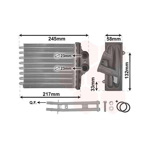VAN WEZEL W&auml;rmetauscher, Innenraumheizung *** IR PLUS *** 17006350