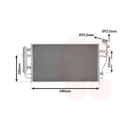 VAN WEZEL Kondensator, Klimaanlage 13015713