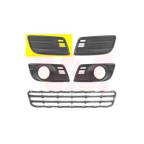 VAN WEZEL L&uuml;ftungsgitter, Sto&szlig;f&auml;nger ** Equipart ** 5225592