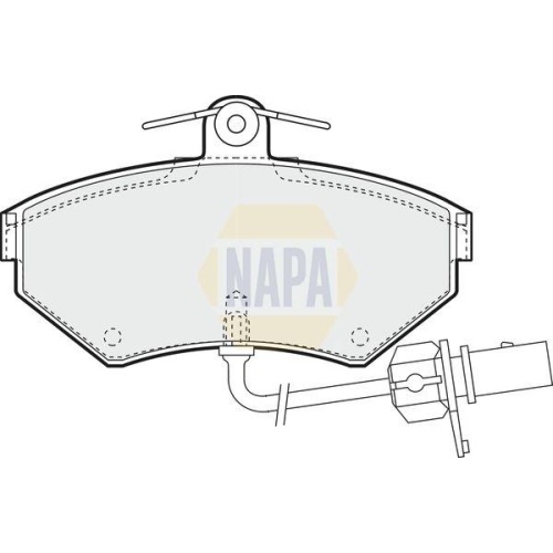NAPA Bremsbelagsatz, Scheibenbremse NAPA NBP1495