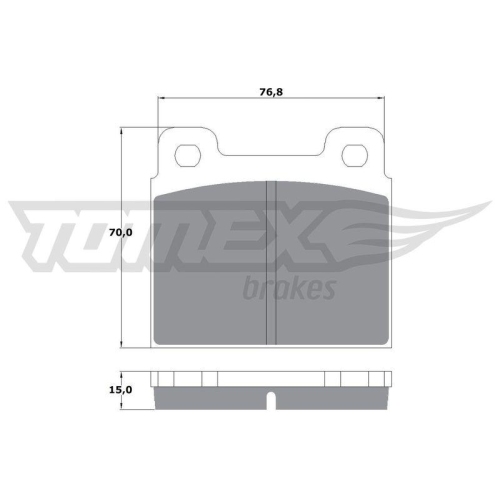 TOMEX Brakes Bremsbelagsatz, Scheibenbremse TX 10-18