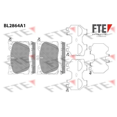 FTE Bremsbelagsatz, Scheibenbremse