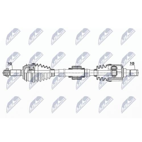 NTY Antriebswelle NPW-KA-396