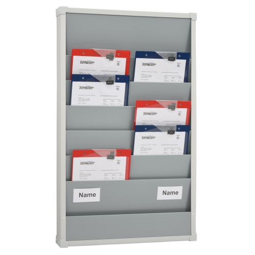 Zweireihige Planungstafel Werkstatt Ma&szlig;e 554 x 900 mm, Schienen 6, Gr&ouml;&szlig;e DIN A4