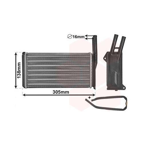 VAN WEZEL W&auml;rmetauscher, Innenraumheizung *** IR PLUS *** 18006093