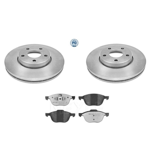 Bremsensatz Meyle Bremsbel&auml;ge + Bremsscheiben 025 237 2318/PD + 583 521 5026/PD