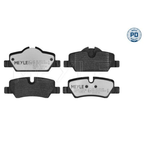 MEYLE Bremsbelagsatz, Scheibenbremse MEYLE-PD: Advanced performance and design. 025 259 8016/PD