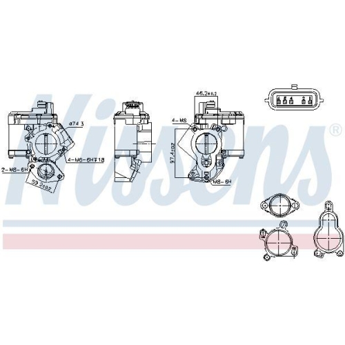 NISSENS AGR-Ventil ** FIRST FIT ** 98463