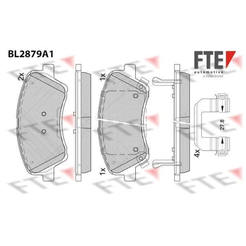 FTE Bremsbelagsatz, Scheibenbremse