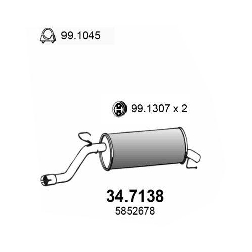 ASSO Endschalld&auml;mpfer