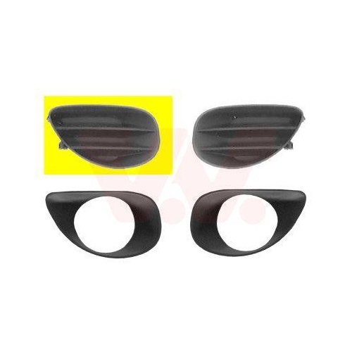 VAN WEZEL L&uuml;ftungsgitter, Sto&szlig;f&auml;nger ** Equipart ** 5432592