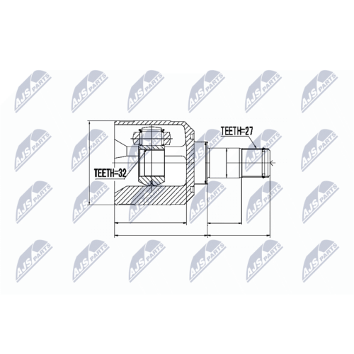 NTY Gelenksatz, Antriebswelle NPW-MS-036