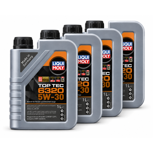 Motor&ouml;l Motoren&ouml;l LIQUI MOLY Top Tec 6320 5W-30 - 4 Liter 4L 23157