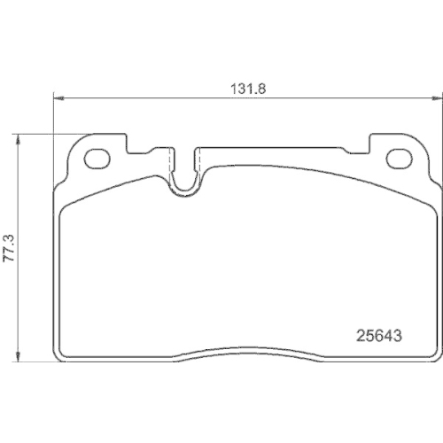 DON Bremsbelagsatz, Scheibenbremse PCP2107