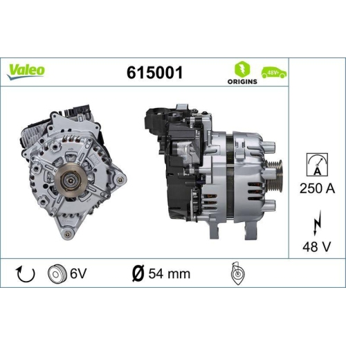 VALEO Startergenerator VALEO ORIGINS 48V IBSG - NEW O.E. TECHNOLOGIE 615001