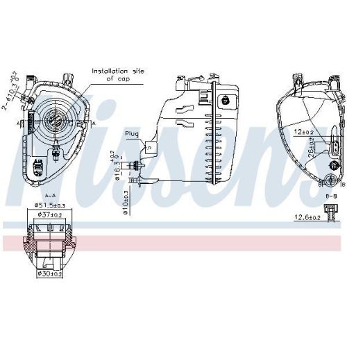 NISSENS Ausgleichsbeh&auml;lter, K&uuml;hlmittel ** FIRST FIT ** 996213