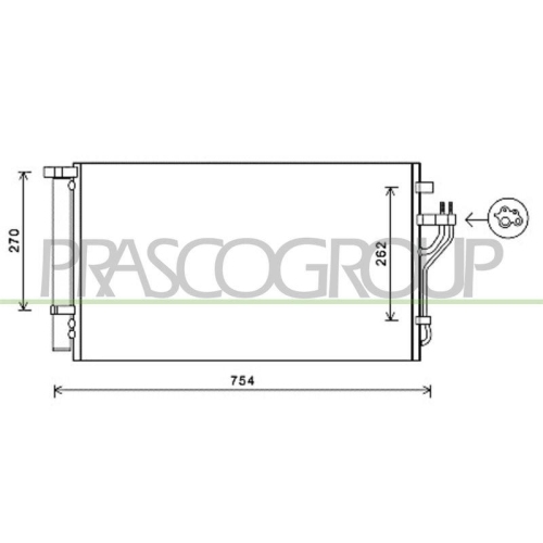 PRASCO Kondensator, Klimaanlage PrascoSelection HN804C001