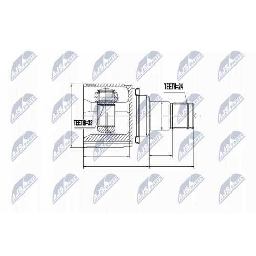 NTY Gelenksatz, Antriebswelle NPW-MS-037