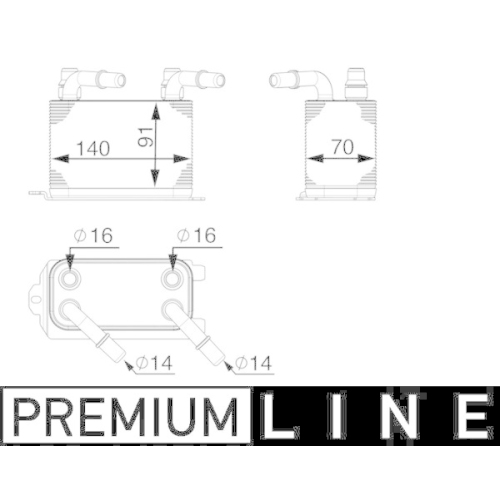 MAHLE &Ouml;lk&uuml;hler, Motor&ouml;l BEHR *** PREMIUM LINE *** CLC 65 000P