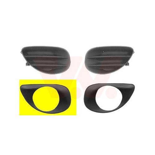 VAN WEZEL L&uuml;ftungsgitter, Sto&szlig;f&auml;nger ** Equipart ** 5432594