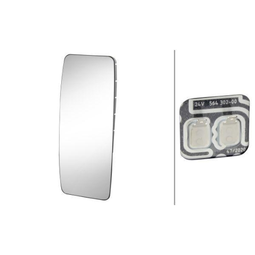 HELLA Spiegelglas, Au&szlig;enspiegel 9MX 564 305-002