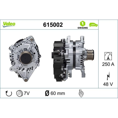 VALEO Startergenerator VALEO ORIGINS 48V IBSG - NEW O.E. TECHNOLOGIE 615002