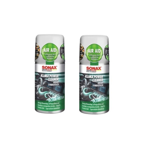 2x SONAX KlimaPowerCleaner AirAid Ocean-Fresh 100 ml 03236000