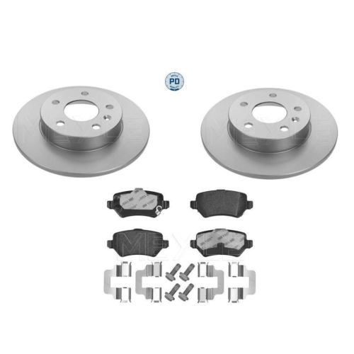 Bremsensatz Meyle Bremsbel&auml;ge + Bremsscheiben 025 234 1715/PD + 615 523 0024/PD