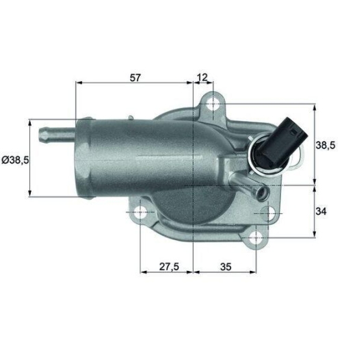 MAHLE Thermostat, K&uuml;hlmittel BEHR TH 9 87