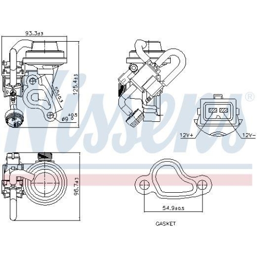 NISSENS AGR-Ventil ** FIRST FIT ** 98344
