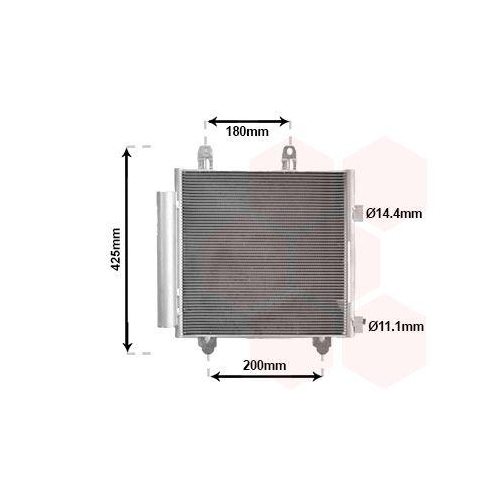 VAN WEZEL Kondensator, Klimaanlage 53015705