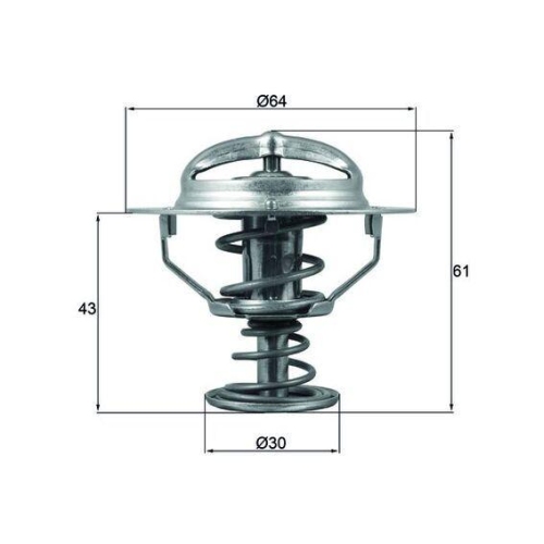 MAHLE Thermostat, K&uuml;hlmittel BEHR TX 178 78D