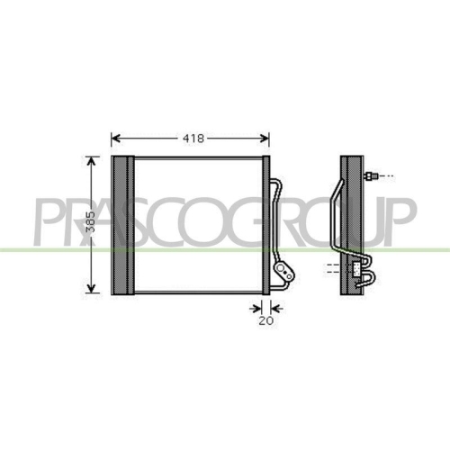 PRASCO Kondensator, Klimaanlage PrascoSelection ME303C002