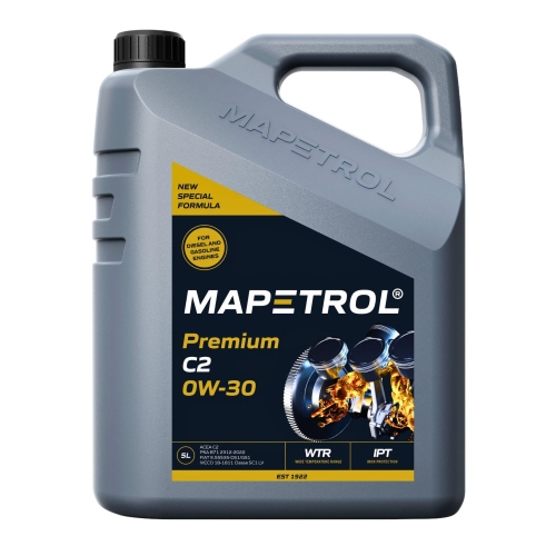 Motor&ouml;l Motoren&ouml;l Mapetrol Premium C2 0W-30 5 Liter MAP0107