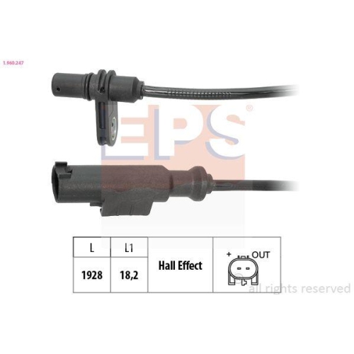 EPS Sensor, Raddrehzahl Made in Italy - OE Equivalent 1.960.247