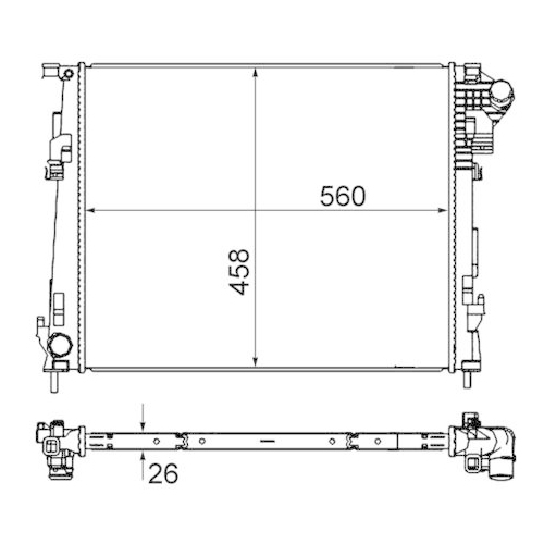 MAHLE K&uuml;hler, Motork&uuml;hlung BEHR CR 1237 000S