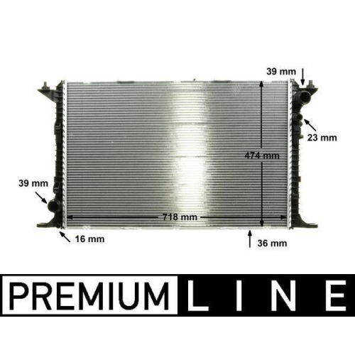 MAHLE Kühler, Motorkühlung BEHR *** PREMIUM LINE *** CR 1026 000P