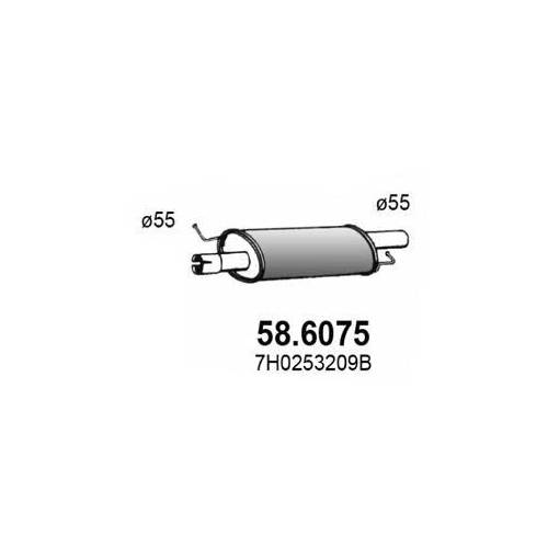 ASSO Mittelschalldämpfer