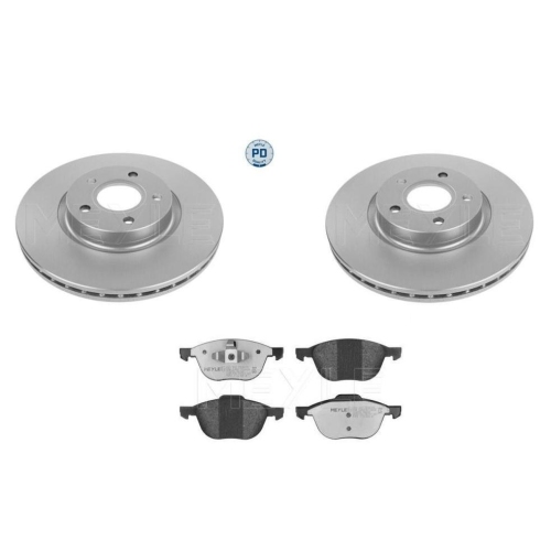 Bremsensatz Meyle Bremsbel&auml;ge + Bremsscheiben 025 237 2318/PD + 583 521 5027/PD