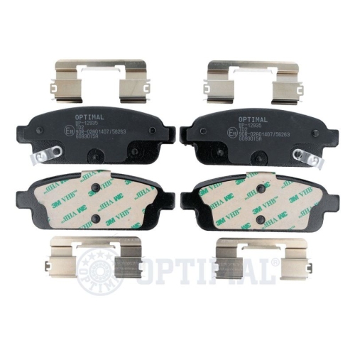 OPTIMAL Bremsbelagsatz, Scheibenbremse BP-12935