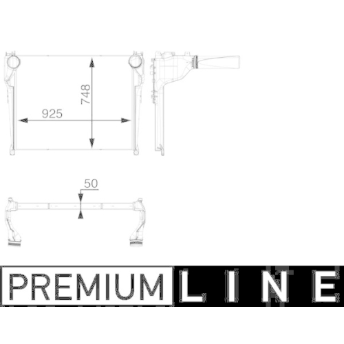 MAHLE Ladeluftkühler BEHR *** PREMIUM LINE *** CI 34 000P