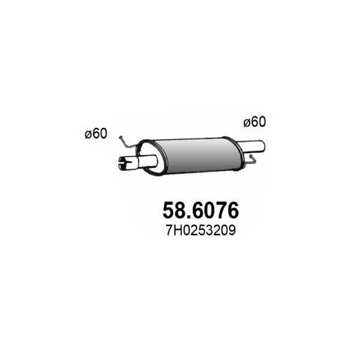 ASSO Mittelschalldämpfer
