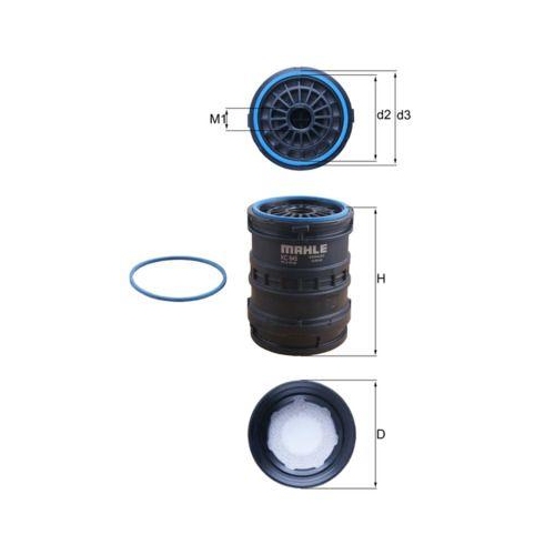 MAHLE Kraftstofffilter CleanLine KC 645D