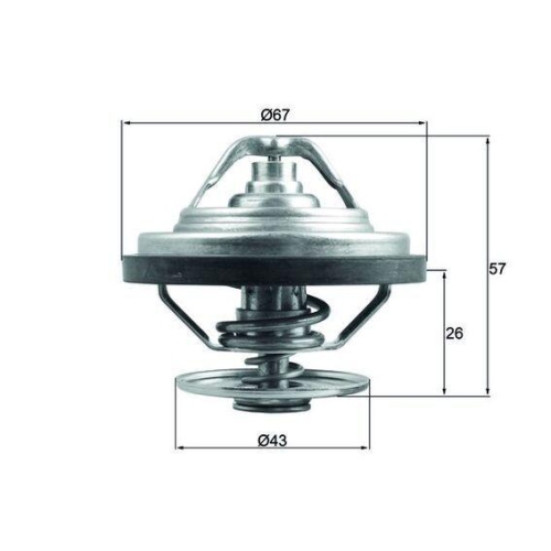 MAHLE Thermostat, K&uuml;hlmittel BEHR TX 158 79