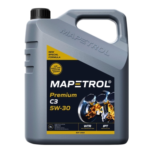 Motor&ouml;l Motoren&ouml;l Mapetrol Premium C3 5W-30 5 Liter MAP0046