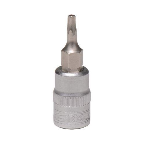 1/4 Zoll Bit-Stecknuss, F&uuml;nfstern mit Stirnlochbohrung, TS20 KS TOOLS 911.1703