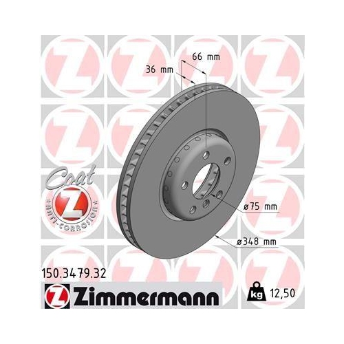 ZIMMERMANN Bremsscheibe FORMULA F 150.3479.32
