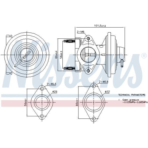 NISSENS AGR-Ventil ** FIRST FIT ** 98444