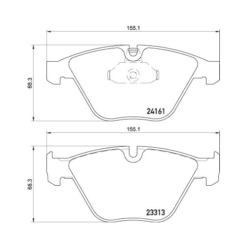 DON Bremsbelagsatz, Scheibenbremse PCP2116